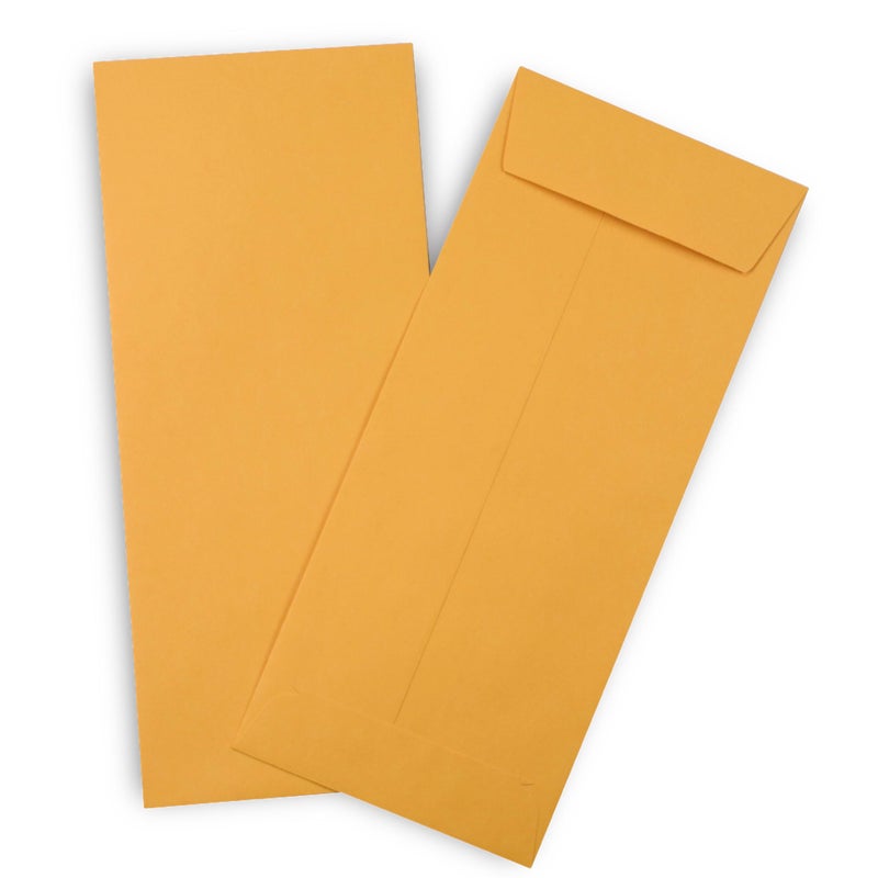 Guardian #10 Paper Shipping Policy Envelopes with Gummed Flaps, Pack of 500 Blank Envelopes for Documents, Statements, Legal Papers, Reports, Invoices, and More, 4 â…› Inches x 9 Â½ Inches, Brown - Image 1